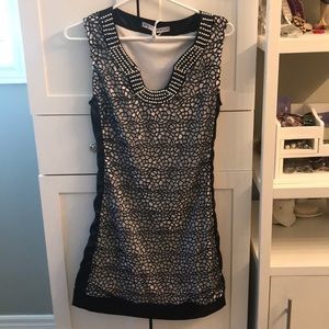 Black & White Sleeveless Dress